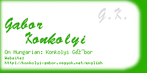 gabor konkolyi business card